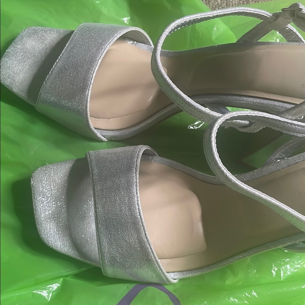 Elegant Silver Women's heels